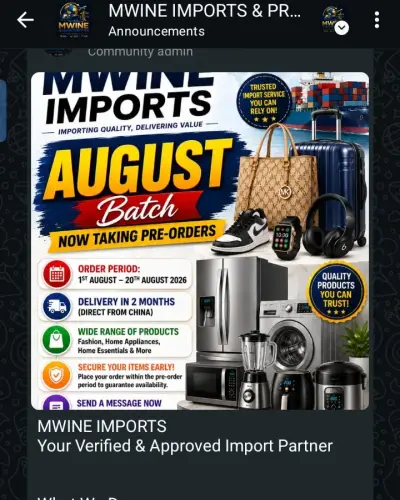 Post by Mwine Importation Business