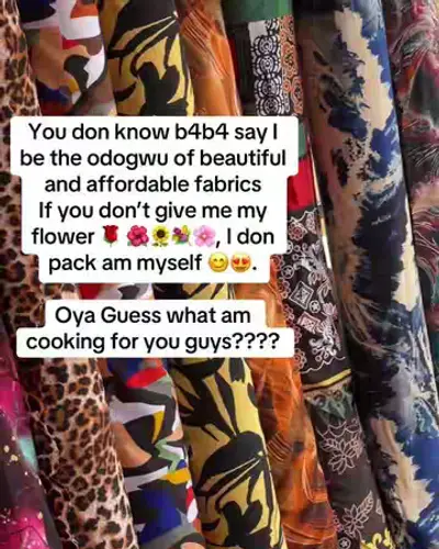 Post by wholesale fabrics in Abeokuta