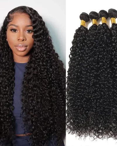 Kinky Curly 100% Brazilian Human Hair Bundle (Value)