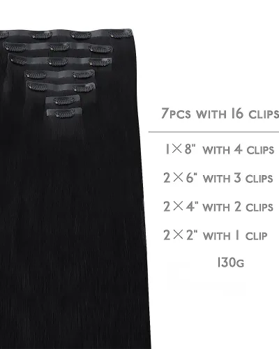 10A Clip in Human Hair Extensions