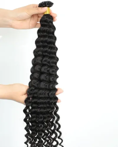 Deep Wave Flat/K Tip Human Hair Extension (50pcs)