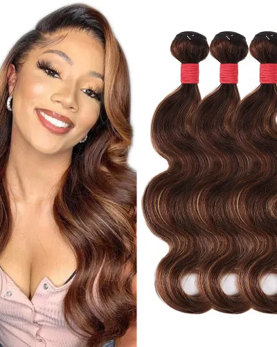 Highlight Ombre #P4/27 Body Wave Virgin Hair Bundle(Premium)