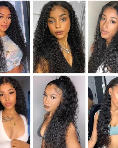 Deep Wave 13x4 Lace Front Pre-Plucked Virgin Hair Wig