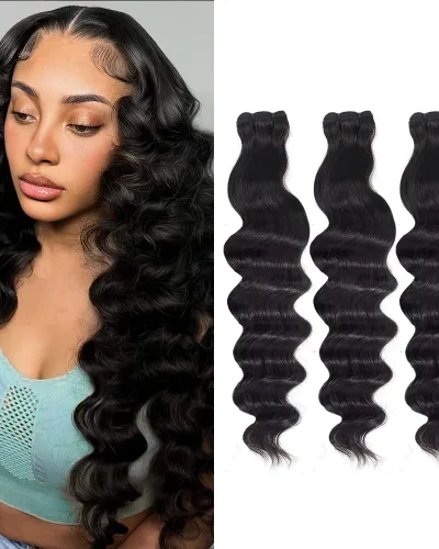 Double Drawn Loose Deep Wave Virgin Hair Bundle(Luxe)