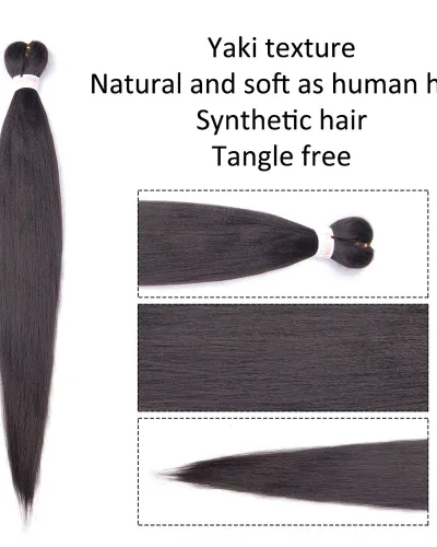EZ Braid #4 Pre Stretched Braiding Hair 26" Yaki Synthetic Hair