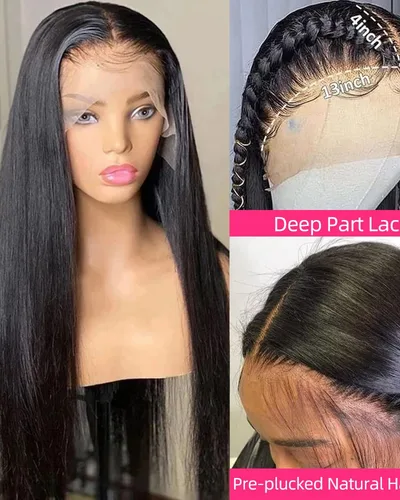8A Straight Wigs 13x4 Lace Front 130% density