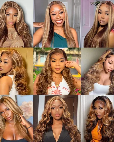 Highlight Ombre #P4/27 Straight Indian Virgin Hair Bundle(Premium)