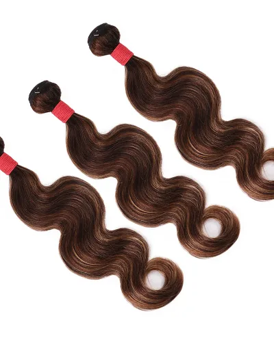 Highlight Ombre #P4/27 Body Wave Virgin Hair Bundle(Premium)