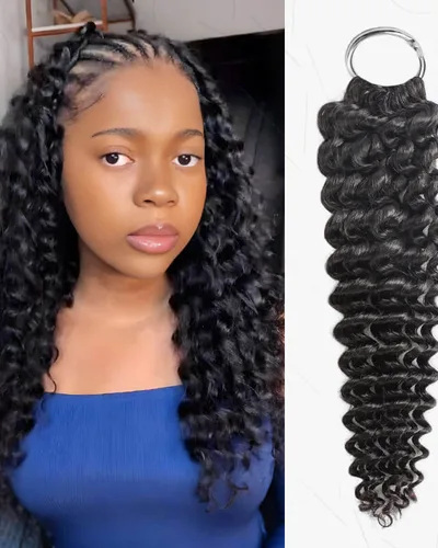 Deep Wave Feather Crochet Human Hair Extension