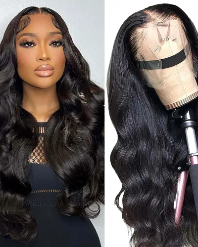 8A Body Wave Wigs 13x4 Lace Front 130% density