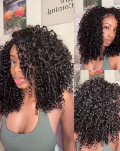 Burmese Curly Feather Crochet Human Hair for Braids