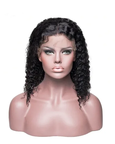 Short Deep Bob Wigs 13x4 Lace Front Human Hair Wigs Natural Black
