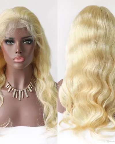 #613 Blonde 13x4 HD Lace Front Wigs-Body Wave Human Hair Blonde Wigs