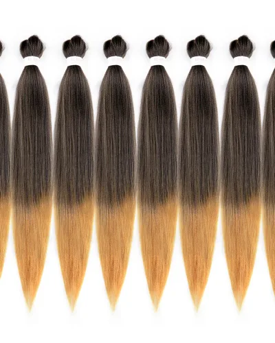 EZ Braid #1B/27 Pre Stretched Braiding Hair 26" Yaki Synthetic Hair