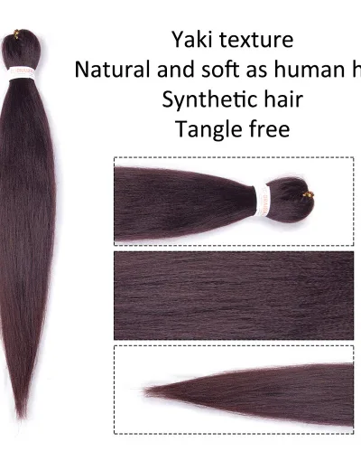 EZ Braid #33 Pre Stretched Braiding Hair 26" Yaki Synthetic Hair