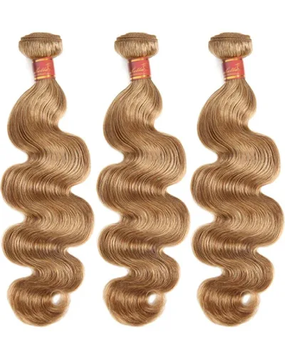 #27 Honey Blonde Brazilian Body Wave Hair Bundle(Value)
