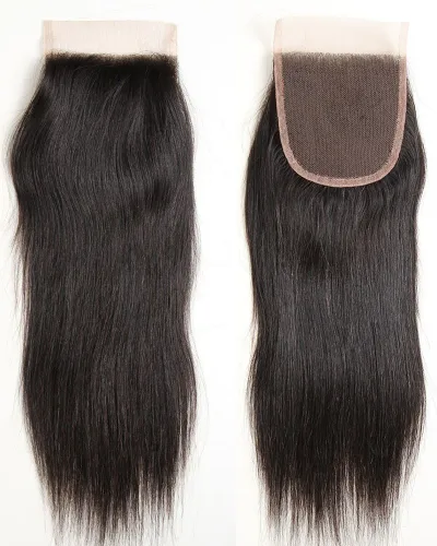 Straight Human Hair Lace Closure 4"x4"