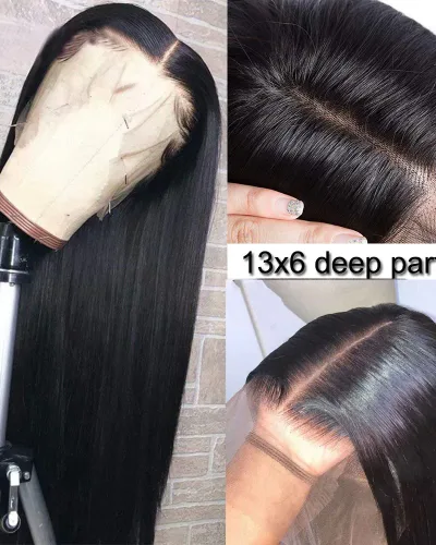 Straight Wigs 13x6 Front Pre-Plucked Virgin Human Hair
