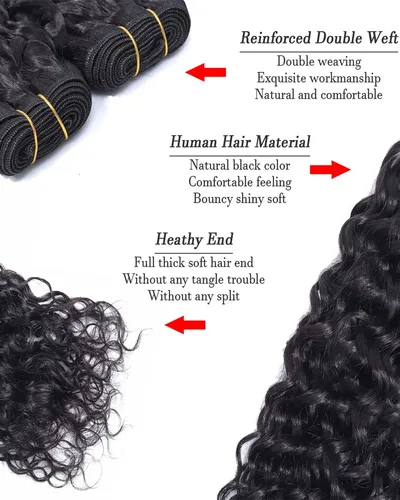 Water Wave Brazilian Human Hair Bundle(Value)