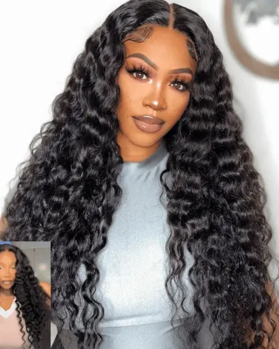 Deep Wave Indian Virgin Human Hair Bundle(Premium)