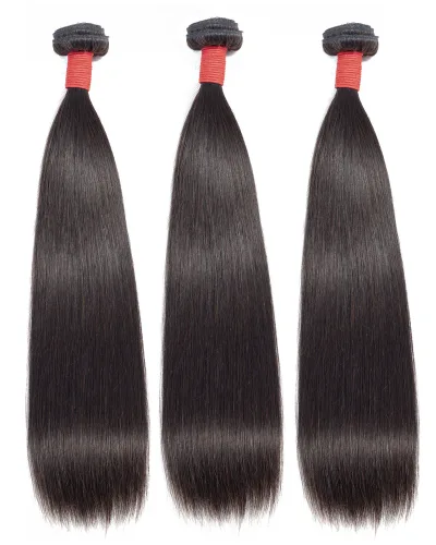 Straight Indian Virgin Human Hair Bundle(Premium)
