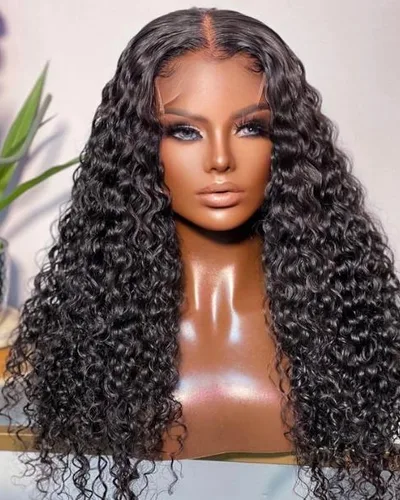 Deep Wave Wigs 13x6 Lace Front Pre-Plucked Virgin Human Hair