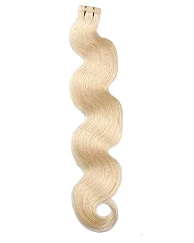 10A Blonde Body Wave Tape Ins Human Hair Extension #613