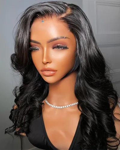 Body Wave 5X5 Lace Closure Glueless Wigs Virgin Human Hair