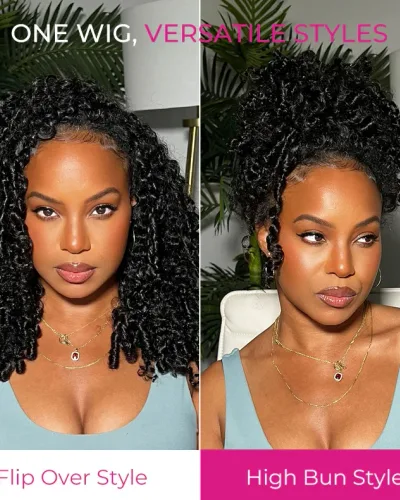 Kinky Curly Half Wigs One Fit All