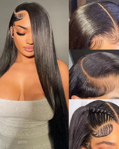 8A Straight Wigs 13x4 Lace Front 130% density