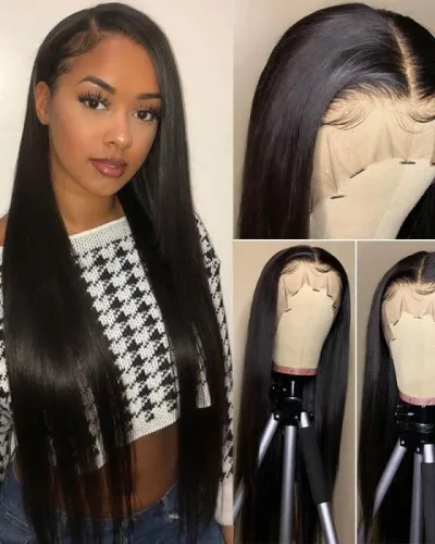 Straight 13x4 Lace Front Virgin Hair Wig