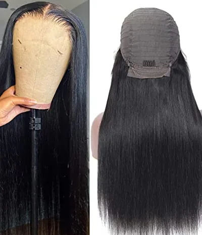 4X4 Lace Closure Straight Wigs Virgin Human Hair